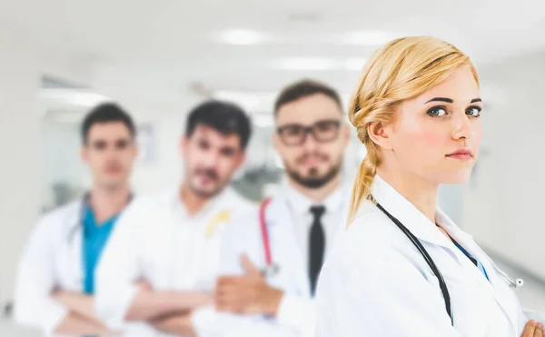 Arzt Krankenhaus Kampf Gegen Die Coronavirus Krankheit Covid Professionelle Gesundheitsfachkräfte — Stockfoto