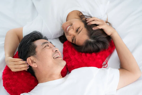 Heureux Asiatique Senior Couple Avoir Bon Temps Maison Retraite Des — Photo