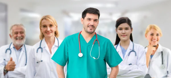 Doctor Working Hospital Fight 2019 Coronavirus Disease Covid Professional Healthcare — Stock Photo, Image