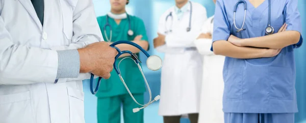 Lékař Pracující Nemocnici Pro Boj Proti Koronavirové Chorobě 2019 Nebo — Stock fotografie
