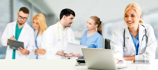 Doctor Working Hospital Fight 2019 Coronavirus Disease Covid Professional Healthcare — Stock Photo, Image