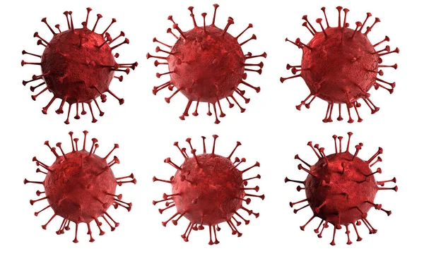 3D illustration Coronavirus disease or COVID-19 virus body isolated on white background generated by 3D rendering.