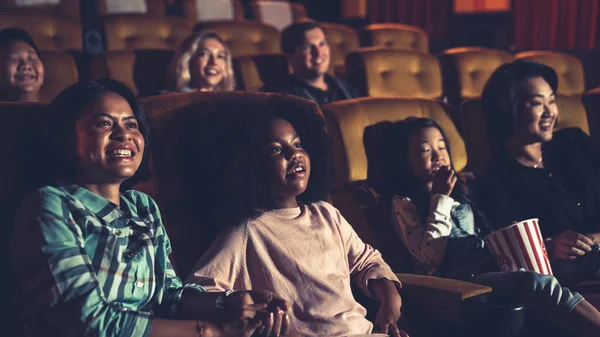 People Audience Watching Movie Movie Theater Cinema Group Recreation Activity — Stock Photo, Image